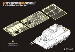 画像1: VoyagerModel [PE35918]1/35 WWII独 E-100重戦車/対空型 エッチングセット(アミュージング35A015/016用)