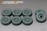 VoyagerModel [PEA361]現用米 クーガー 6X6 MRAP ホイールセット Ver.B(6個+2個セット)(モンモデル SS-005用)