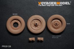 画像3: VoyagerModel [PR35128]1/35 WWII ドイツ Sd.Kfz.251/Sd.Kfz.11ハーフトラック 標準ホイールフルダ社タイヤセット(汎用)