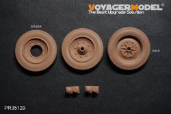 画像2: VoyagerModel [PR35129]1/35 WWII ドイツ Sd.Kfz.251/Sd.Kfz.11ハーフトラック ダンロップ社標準タイヤセット(汎用 3個入)