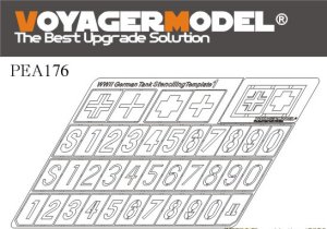 画像1: VoyagerModel [PEA176]1/35 WWII German Tank Stenciling Template 1 (For all) (1)