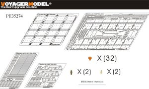 画像1: VoyagerModel [PE35274]現用イスラエル メルカバMk.4 サイドスカートセット(アカデミー13213用) (1)