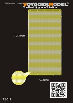 画像1: VoyagerModel [TE019]Antiskid plate set 6 square pattern 0.95*0.60