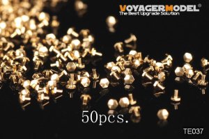 画像1: VoyagerModel [TE037]Turned Metal Bolts Pattern 3 (M0.4X0.6) (50 pcs) (For All) (1)