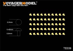 画像1: VoyagerModel [TE039] 1/35 丸リベット直径0.9mm(50個入り)(汎用)