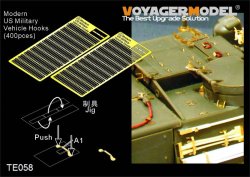 画像1: VoyagerModel [TE058] 1/35現用米 軍用車両タイダウンフック(400個入り)(汎用)