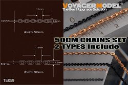 画像1: VoyagerModel [TE059]極細チェーンセット(2種入り 各50cm)(汎用)