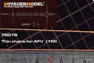 画像1: VoyagerModel [TE076]AFV用汎用チェーン(細)(線径0.65mm)1m (1)