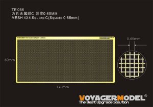 画像1: VoyagerModel [TE086]汎用 メッシュシート正方形パターンC(一辺0.65mm) (1)