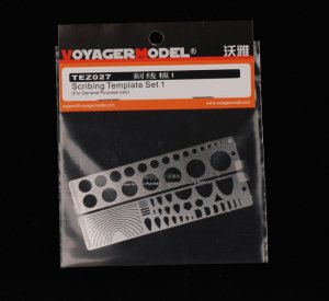 画像1: VoyagerModel [TEZ027]スジ彫り用テンプレートセット1 真円形 (1)