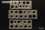 VoyagerModel [TEZ034]1/35 WWII AFVモデル転輪塗装用マスキングテンプレートセット(タミヤ用)