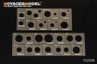 VoyagerModel [TEZ036]1/35 WWII AFVモデル転輪塗装用マスキングテンプレートセット(ドラゴン用)