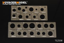 画像1: VoyagerModel [TEZ036]1/35 WWII AFVモデル転輪塗装用マスキングテンプレートセット(ドラゴン用)