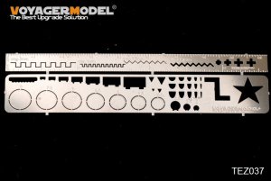 画像1: VoyagerModel [TEZ037]スジ彫り用テンプレートセット8 波型 蝶番型 (1)