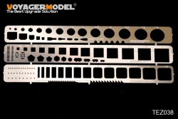 画像1: VoyagerModel [TEZ038]スジ彫り用テンプレートセット9 小型四角形 円形他