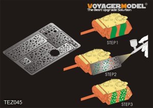 画像1: VoyagerModel [TEZ045]1/35 WWII German AFV Disc pattern camouflage masking stencil(For All) (1)