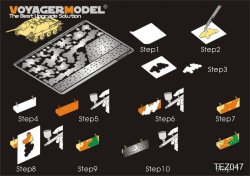 画像1: VoyagerModel [TEZ047]1/35 WWII German AFV Disc pattern camouflage masking stencil 3(All)