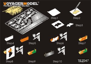 画像1: VoyagerModel [TEZ047]1/35 WWII German AFV Disc pattern camouflage masking stencil 3(All) (1)