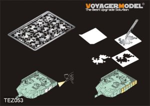 画像1: VoyagerModel [TEZ053]1/35 現用 中国人民開放軍　装甲車用デジタル迷彩マスキングステンシル1 (1)