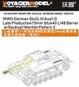 画像1: VoyagerModel [VBS0125] 1/35 WWII German StuG.III Ausf.G Late Production75mm Stuk40 L/48 Barrel w/Saukopf Mantlet Pattern 2 (For All) (1)