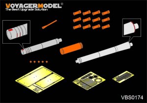 画像1: VoyagerModel [VBS0174] 1/35 現用ロシア T-90A戦車125mm(2A46M)金属砲身&機銃&スモークランチャーセット(汎用) (1)