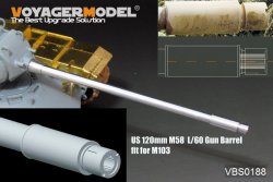 画像1: VoyagerModel [VBS0188]1/35　米 120mm M58 L/60 金属砲身セット(M103用)(汎用)