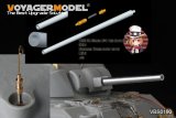 VoyagerModel [VBS0190] 1/35 WWII米 75mm L/40 金属砲身&アンテナ基部セット(汎用)