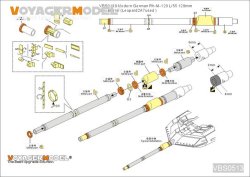 画像9: VoyagerModel [VBS0513]1/35 現用独 レオパルト2A7 120mm L/55 金属砲身セット(モンモデル TS-027)