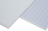 ウェーブ[OM408]プラ=プレート[目盛付:ブルー色] 厚さ1.0mm