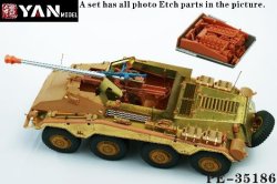 画像1: YAN MODEL[YANPE35186]1/35 WW.II ドイツ Sd.Kfz.234/4 装甲車スーパーディテールセット (ライフィールドモデル5118用)