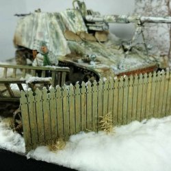 画像5: YENMODELS[LSG-C35152]1/35　木製柵#2 ひし形先端