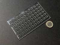 YENMODELS[LSG-M35003]1/35 ジオラマ製作用工具 アクリル製ヘキサゴン(六角形)モールドタイルテンプレート