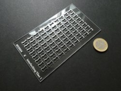 画像1: YENMODELS[LSG-M35004]1/35 ジオラマ製作用工具 アクリル製ドッグボーン(骨型)タイルモールドテンプレート