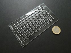 画像1: YENMODELS[LSG-M35005]1/35 ジオラマ製作用工具 アクリル製ウェーブ(波型)タイルモールドテンプレート