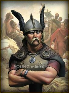 画像1: Young Miniatures[YH1810]1/10  紀元前52年 ガリア戦争のウェルキンゲトリクス (1)