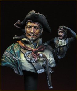 画像3: Young Miniatures[YH1820]1/10 近代 胸像 日没を眺める髭の海賊とその相棒（メーカー在庫切れ）