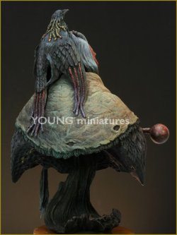 画像6: Young Miniatures[YH1821]1/10  ブラックフット族 カラスの頭飾りを身に付けた男