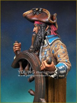 画像4: Young Miniatures[YH1859]1/10  舵を取る海賊黒髭 1718年
