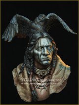 Young Miniatures[YH1862]1/10 米 胸像 レイヴンソーサラー「ワタリガラスを連れた魔術師」
