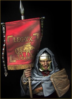 画像8: Young Miniatures[YH1863]1/10 古代ローマ 胸像 古代ローマ軍団旗手 ウェクシラリウス