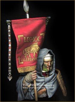 画像2: Young Miniatures[YH1863]1/10 古代ローマ 胸像 古代ローマ軍団旗手 ウェクシラリウス