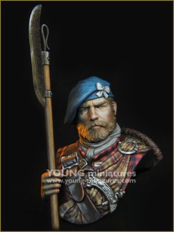 画像1: Young Miniatures[YH1865]1/10 近代 胸像 スコティッシュハイランダー 勇猛なる気高き高地人
