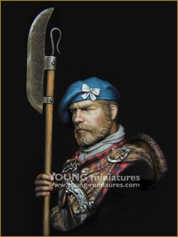 画像2: Young Miniatures[YH1865]1/10 近代 胸像 スコティッシュハイランダー 勇猛なる気高き高地人