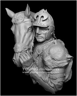 画像2: Young Miniatures[YH1869]1/10 17世紀 ポーランド槍騎兵フサリア 戦友とともに