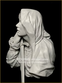 画像3: Young Miniatures[YH1871]1/10 中世の女性 胸像
