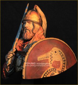画像2: Young Miniatures[YH1872]1/10 5世紀 西ゴート族の戦士 胸像