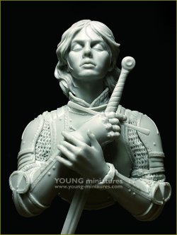 画像7: Young Miniatures[YH1873]1/10 中世の女性騎士 オルレアンからの風 胸像