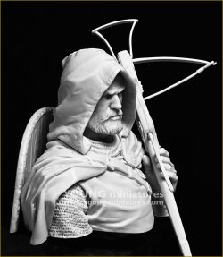 画像11: Young Miniatures[YH1874]1/10 中世 クロスボウを持ったチュートン騎士団員 胸像