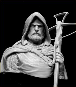 画像15: Young Miniatures[YH1874]1/10 中世 クロスボウを持ったチュートン騎士団員 胸像