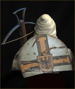 画像5: Young Miniatures[YH1874]1/10 中世 クロスボウを持ったチュートン騎士団員 胸像
